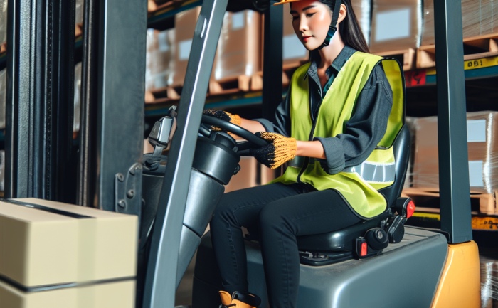 Forklift operator